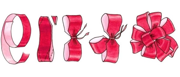 あなた自身の手でサテンリボンの弓を作る方法
