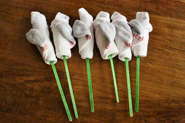 男性のための靴下の花束を作る方法