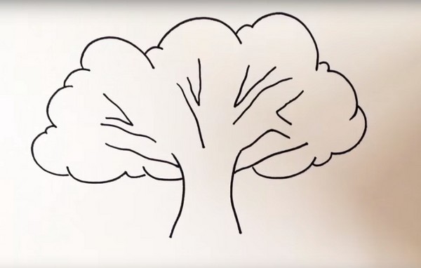 テーマ「秋」を描く：鉛筆と幼稚園と学校用の塗料によるマスタークラス1-5クラス