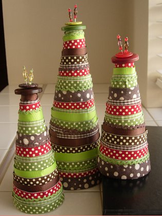 リボンのクリスマスツリー