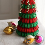 リボンのクリスマスツリー