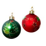 自分の手でクリスマスボール 自分の手でクリスマスボール