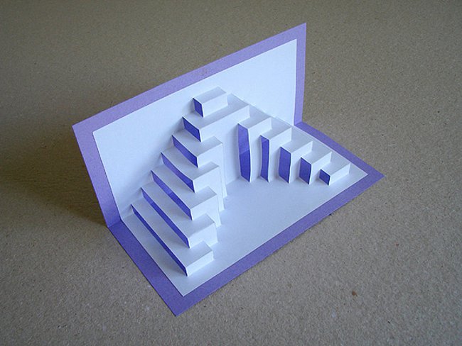 きりがみのはがきを作るには?