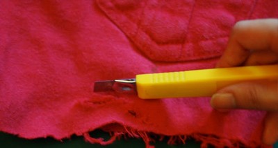 ショートパンツでジーンズを作る方法