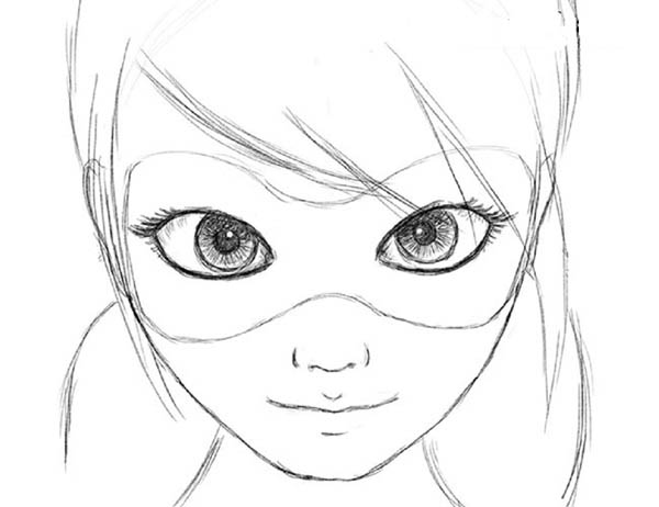 レディバグとスーパーキャットを描く方法