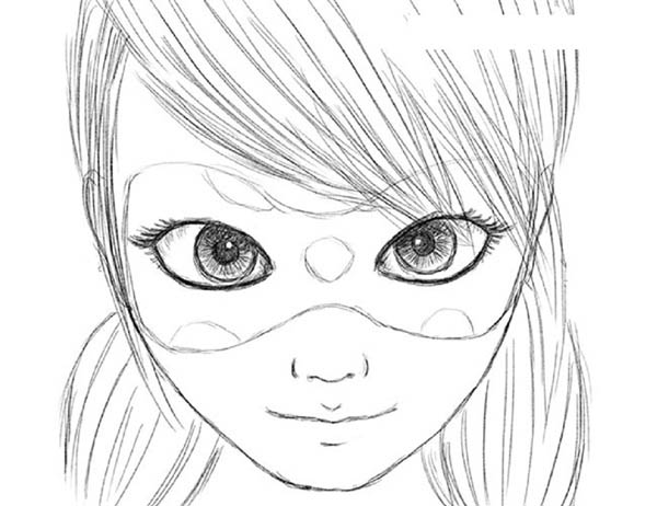 レディバグとスーパーキャットを描く方法