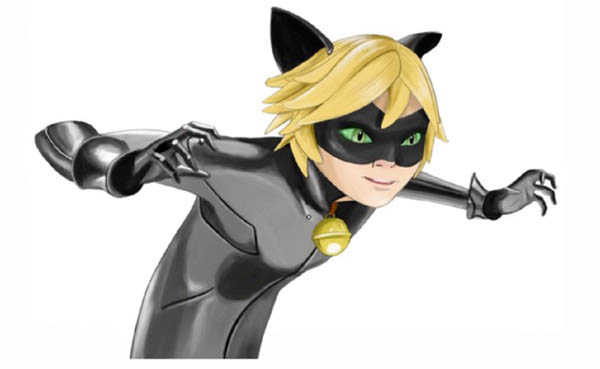 レディバグとスーパーキャットを描く方法