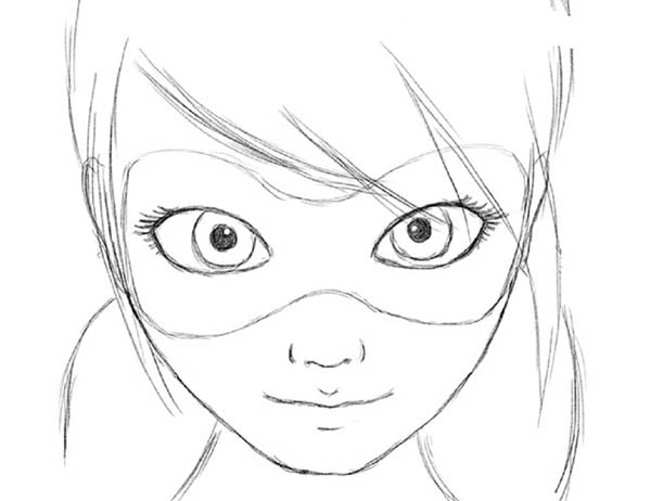 レディバグとスーパーキャットを描く方法