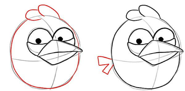 鉛筆で段階的に鳥を描く方法