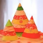 紙からクリスマスツリーを作る方法