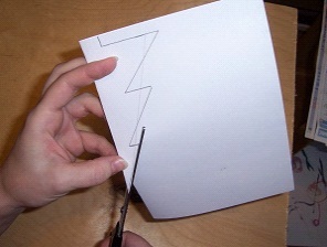 厚紙ブランクを切り取る ワークを行う