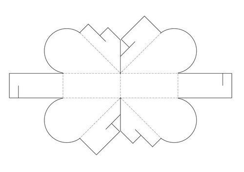 心臓の形の箱を作る方法
