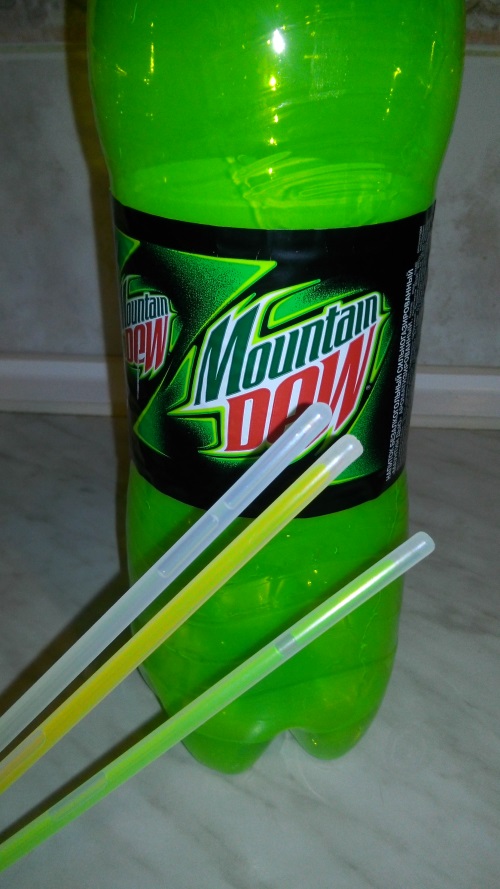 自宅で光る液体
