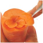 野菜や果物からの彫刻？