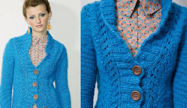 ニットで編まれたスウェットシャツ、ドレス、ジャケット:写真と図表 ニットで編まれたスウェットシャツ、ドレス、ジャケット:写真と図表