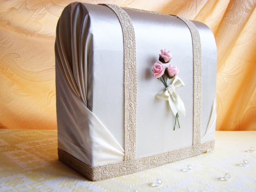 あなた自身の手で結婚式のお金のためのギフトボックス