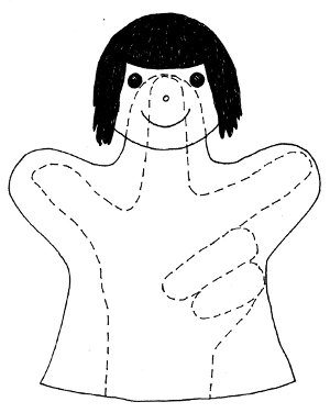 自分の手で新年の人形 自分の手で新年の人形