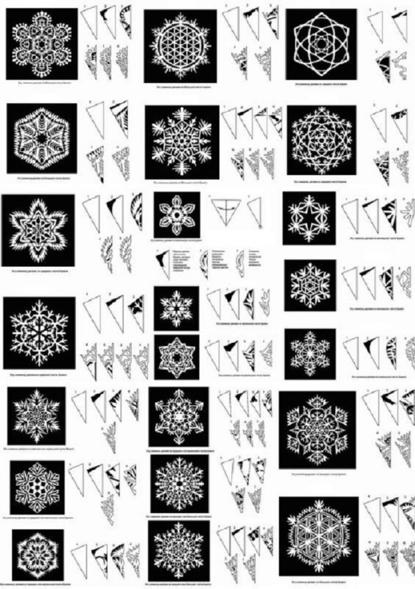 2017年の新年のための美しい雪片 - 紙と写真を段階的に描いています。折り紙技術の大きな雪片の子供のためのマスタークラス 2017年の新年のための美しい雪片 - 紙と写真を段階的に描いています。折り紙技術の大きな雪片の子供のためのマスタークラス
