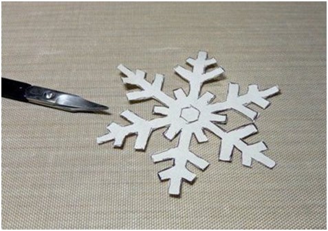 雪片を切り取る