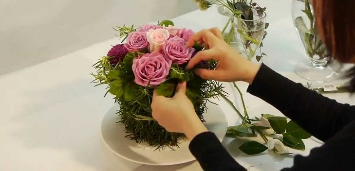 花、手、作曲、写真による工芸品