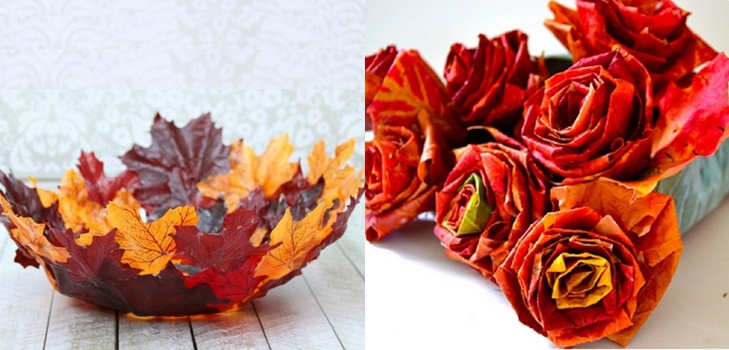 「秋」のテーマの葉の工芸品