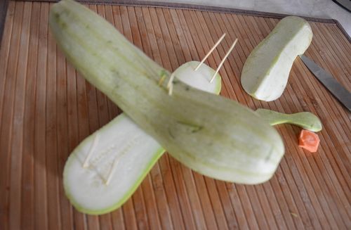 自家製野菜からの工作