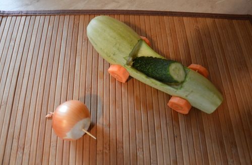 自家製野菜からの工作