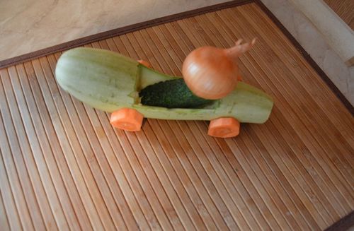 自家製野菜からの工作