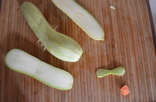 自家製野菜からの工作