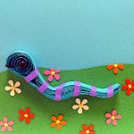 新年のための工芸品:紙のヘビ 新年のための工芸品:紙のヘビ