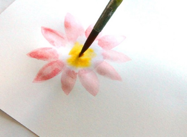 自分の手で母の日に描く：鉛筆、塗料、幼稚園、学校