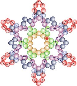 ビーズからの雪片