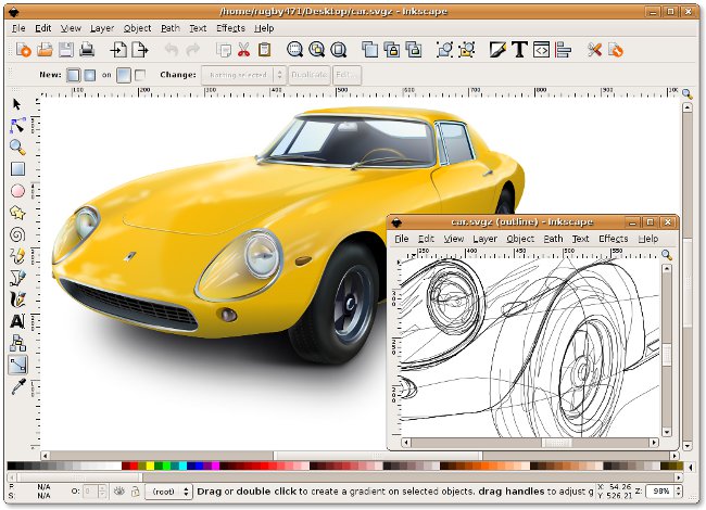 Inkscape:フリーベクターエディタ Inkscape:フリーベクターエディタ