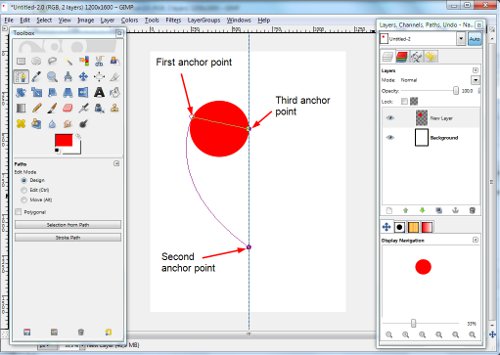 自分の手でバレンタインデー：GIMPで心を描く