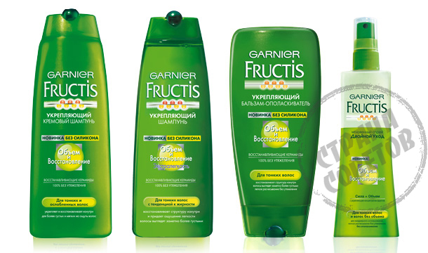 Garnier Fructisのボリュームと回復