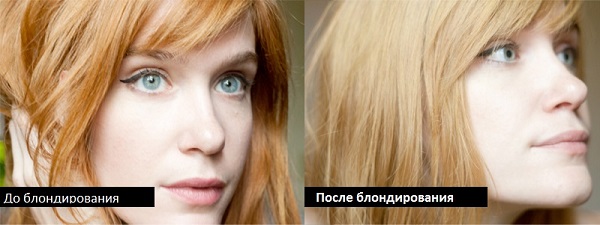 髪の毛をくすぐる:自宅で染色する前後の写真