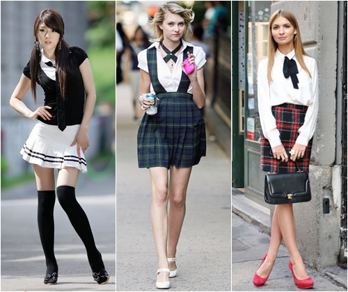 最後の呼び出しで美しい学校の制服