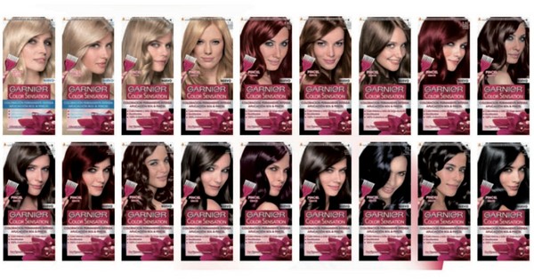 ヘアカラーガーニエ - 写真とビデオのレビュー