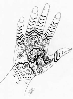 Mehendi、自宅で