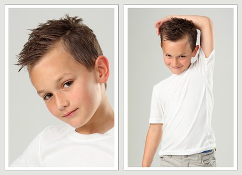 ファッショナブルな子供のヘアカット2014、写真