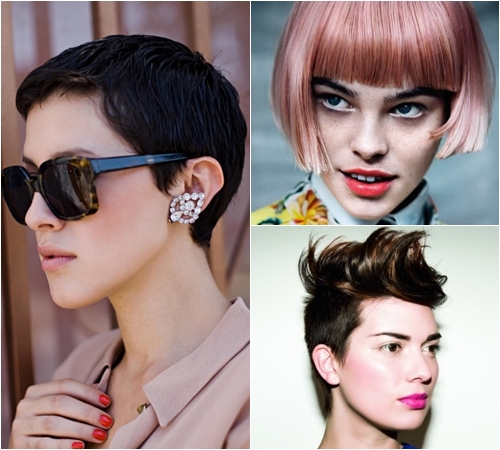  トレンディーショートヘアスタイル2013年冬
