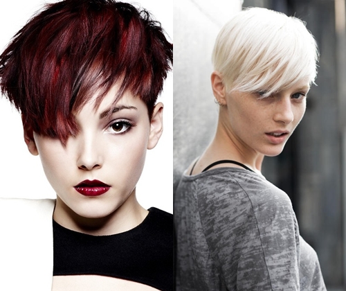 おしゃれなショートヘアカットの冬2014：ショートヘアのための最もスタイリッシュなヘアカットの写真