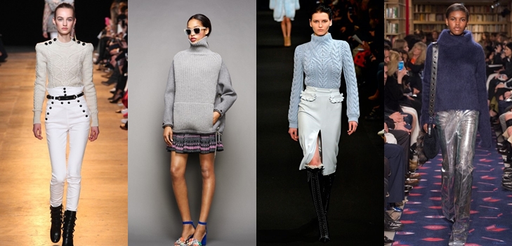 ファッショナブルな女性のセーター秋の冬2015-2016：2015年の最もファッショナブルなニットセーターの写真