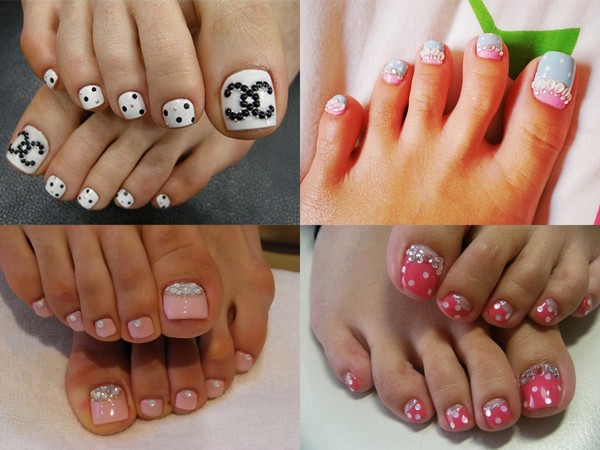 Fashional Nail Design on the Leg  - 写真やビデオ撮影