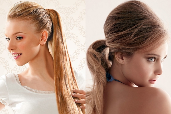 家の長い髪のためのヘアスタイル