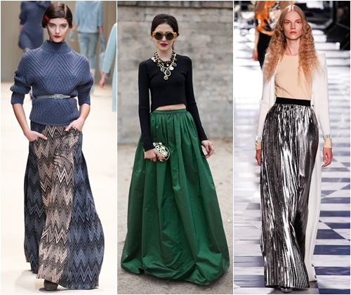 ファッショナブルなロングスカート2013