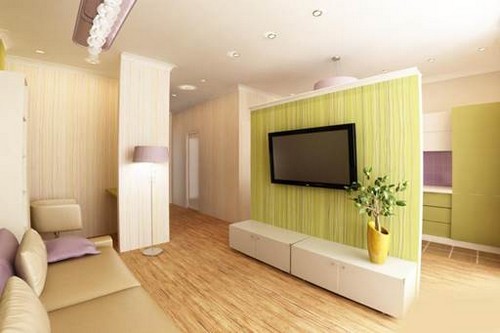部屋を2つのゾーンに分けます