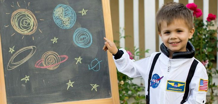 学校での宇宙飛行士の日