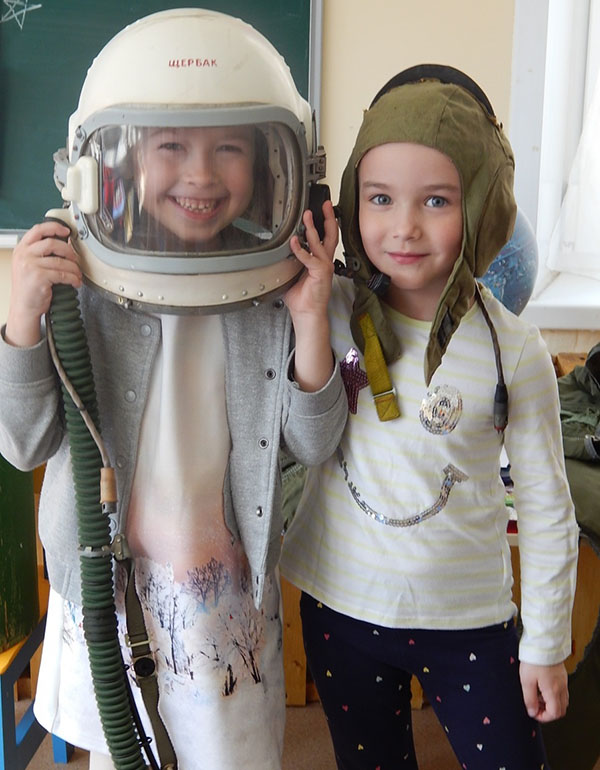 学校での宇宙飛行士の日