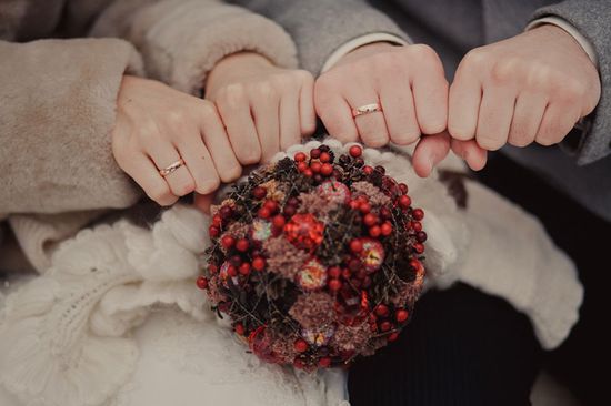 冬の結婚式の写真撮影のアイデア